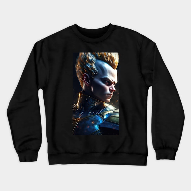 Super Saiyan Vegeta Crewneck Sweatshirt by difrats